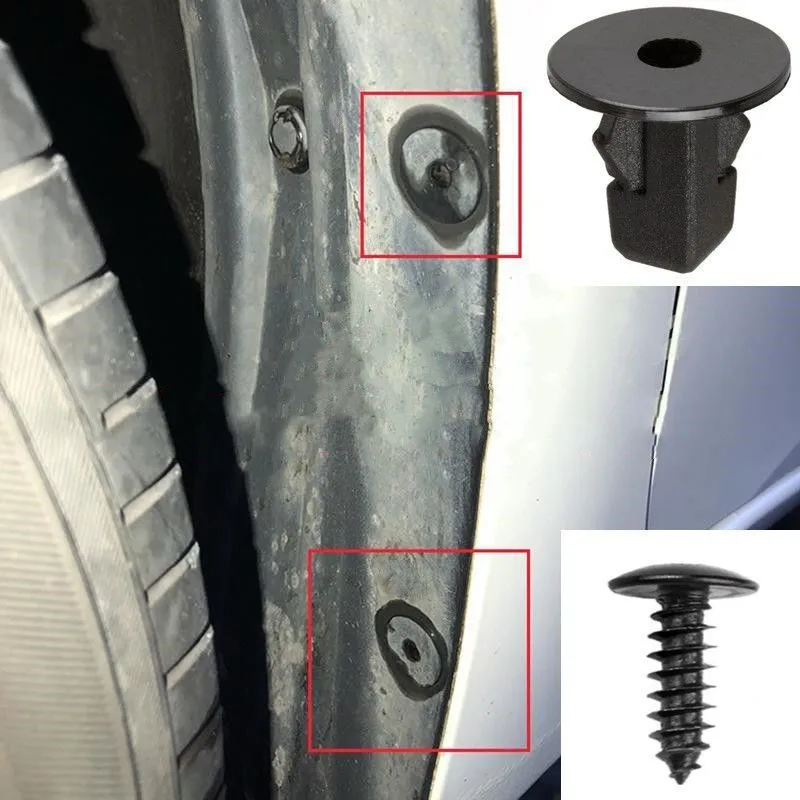 자동차 머드 가드 펜더 셀프 태핑 나사베이스 너트 패스너 클립 Toyota Land Cruiser Prado Corolla Rav4 Wildlander Vios