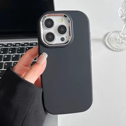 Plating Camera Candy Soft Silicone Phone Case - Sleek Protective Cover with Modern Design - Galaxy S24 (Black)