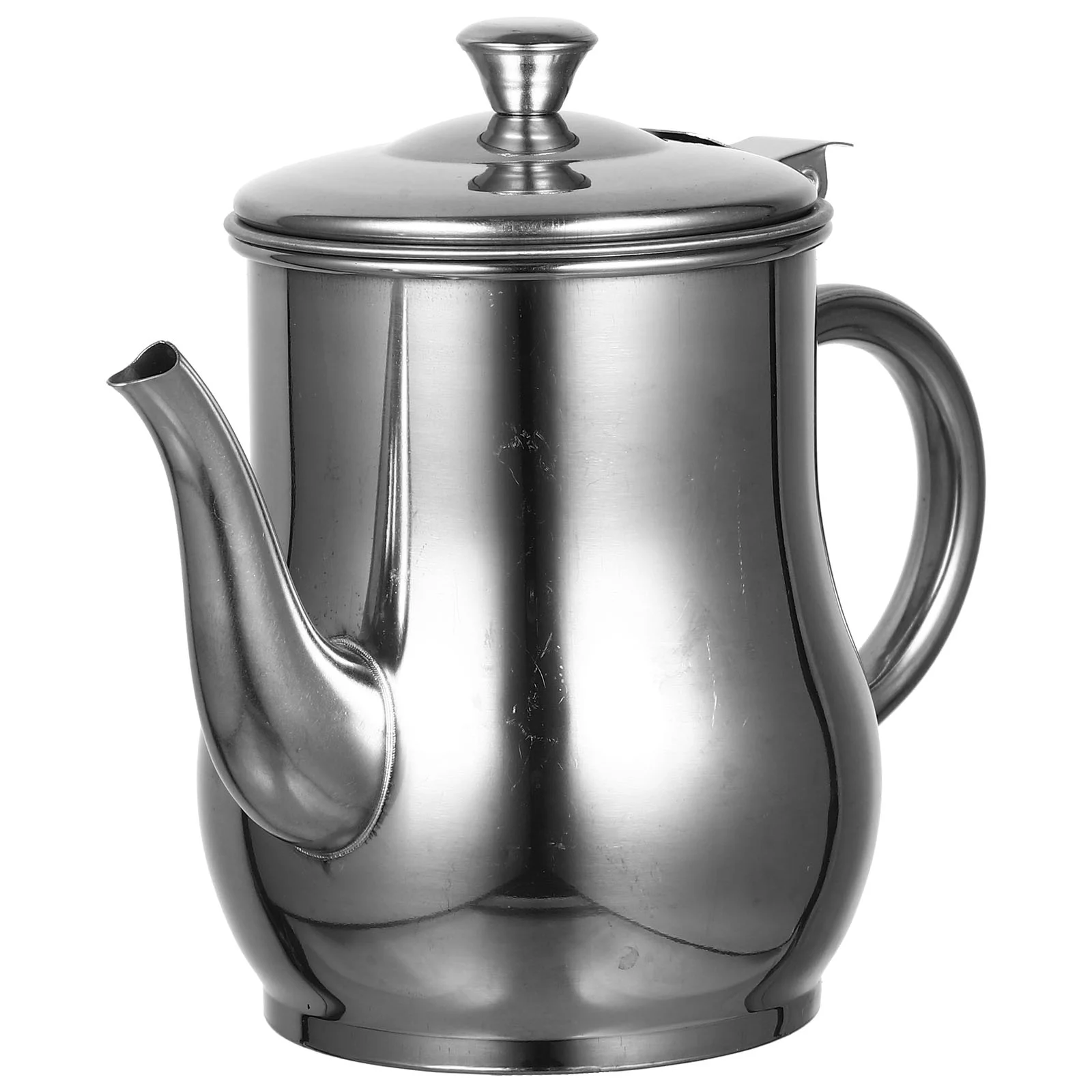 

Pot Stainless Steel Oil Holder for Restaurant Filter Dispenser Bottle Dad Syrup