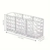 Clear Acrylic Makeup Brush Holder Desk Cosmetic Organiser Lipstick Storage LipstickStorage Holder Stand Diamond Makeup Tools 3