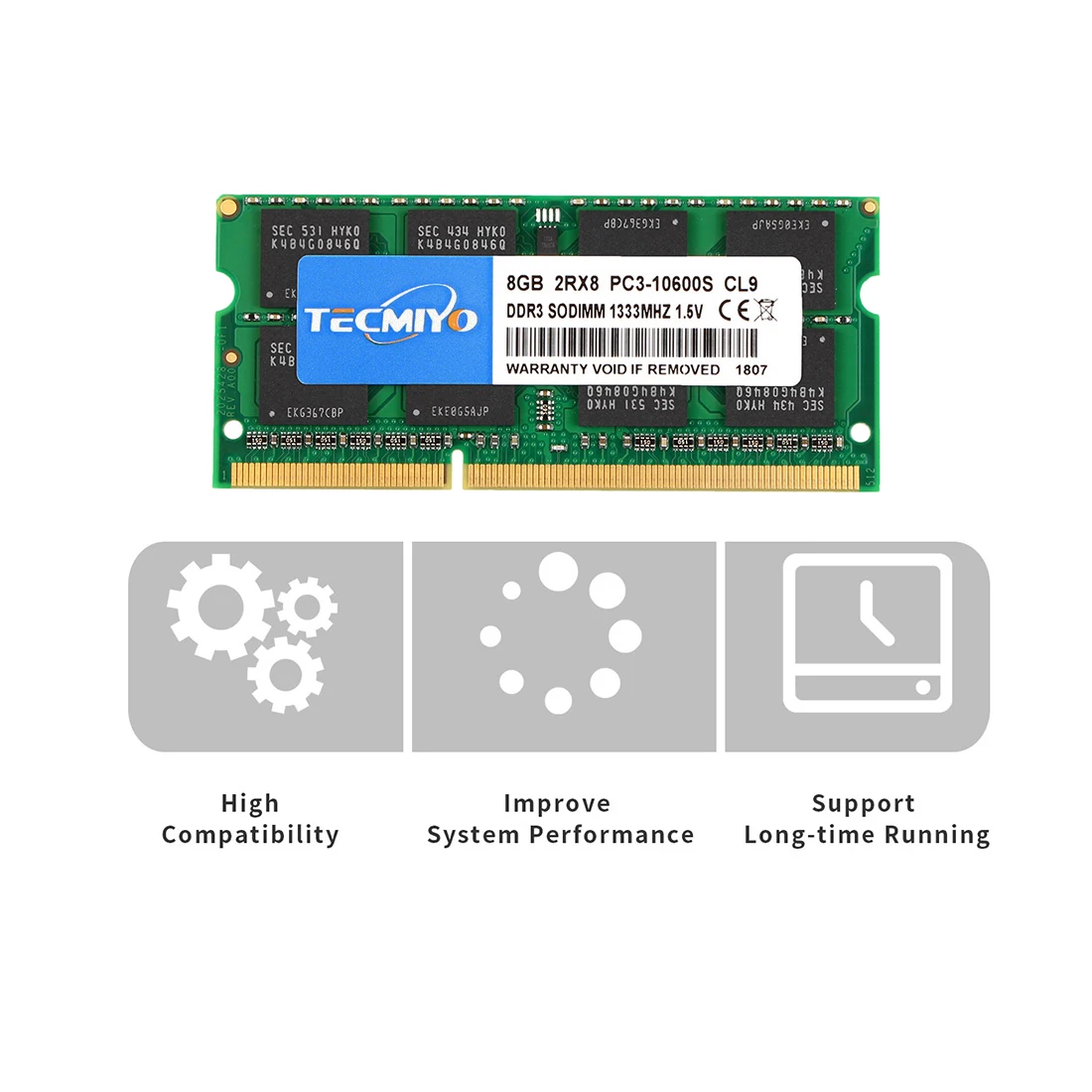 Laptop Memory Module LFINE Laptop Memory RAM DDR3 DDR3L 4GB 8GB 1600MHz 1333MHz 1066MHz 1.35V/1.5V PC3/PC3L-12800S PC3-10600S PC3-8500S 1PC