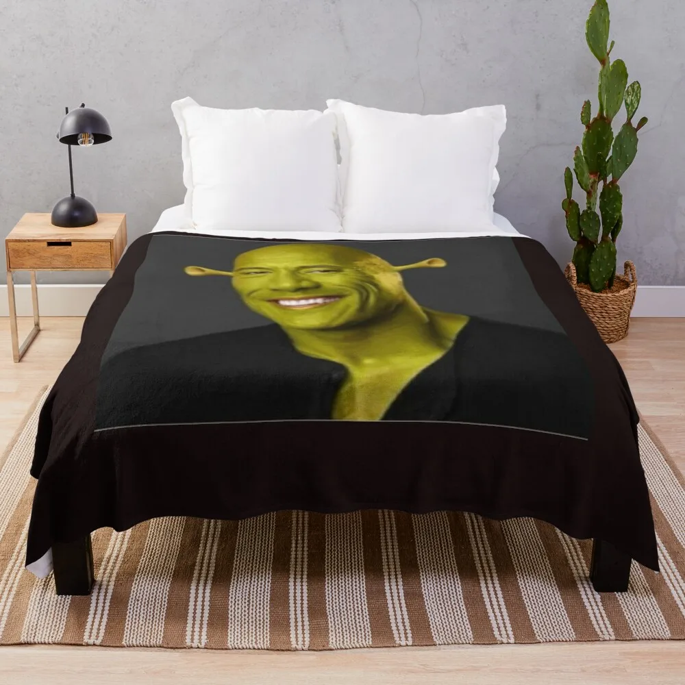 

Dwayne &x27;The Shrok "Johnson Classic T-Shirt Throw Blanket Camping Blanket Decorative Sofa Blankets