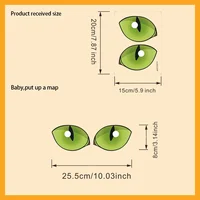 Creative Glowing the Dark Eyes Waterproof Stickers Perfect for Bathroom Toilet Wall Decoration Also Great Car Stickers 6