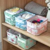 1pc Cotton Linen Fabric Waterproof Desktop Sundries Basket Storage Box Cosmetic Toy Organizer Underwear Socks Clothes Storagebag 4