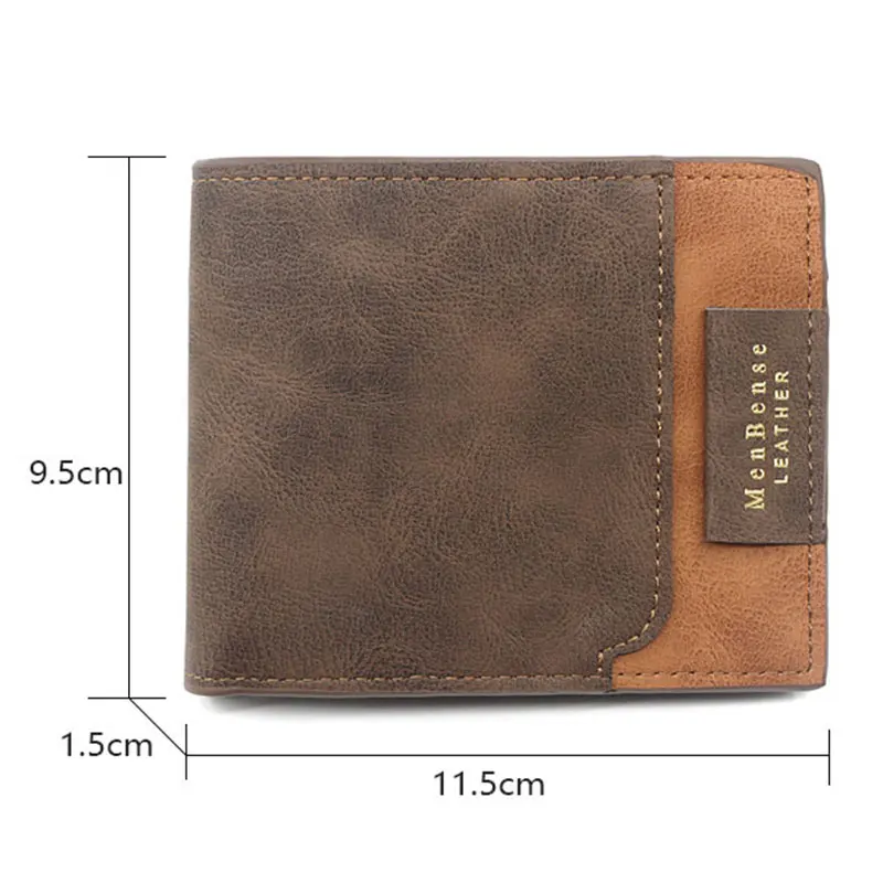 2024 Short Men Wallets New Fashion Zipper Coin Pocket Name Engraved Male Purses High Quality Brand Slim Card Holder Men's Wallet 3