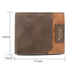 2024 Short Men Wallets New Fashion Zipper Coin Pocket Name Engraved Male Purses High Quality Brand Slim Card Holder Men's Wallet 3