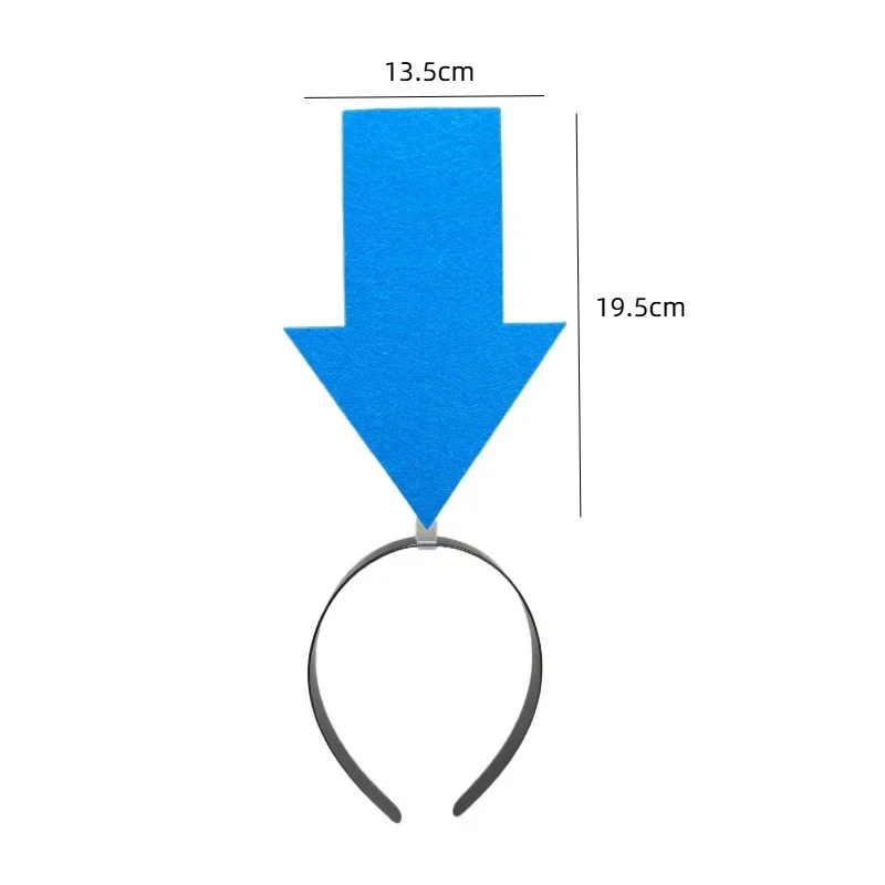 Stirnbänder für Partys, elegantes Pfeil-Ausrufungsmarkierungs-Dekor-Stirnband-Set für Frauen und Mädchen, elastisches Haarreifen-Zubehör für Hochzeiten – Detail 1
