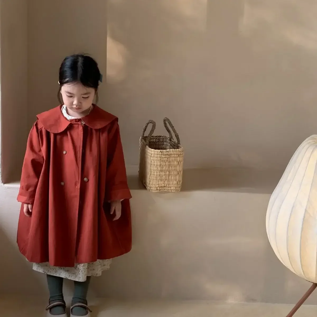 Kids jacket girls trench coats 120cm for children