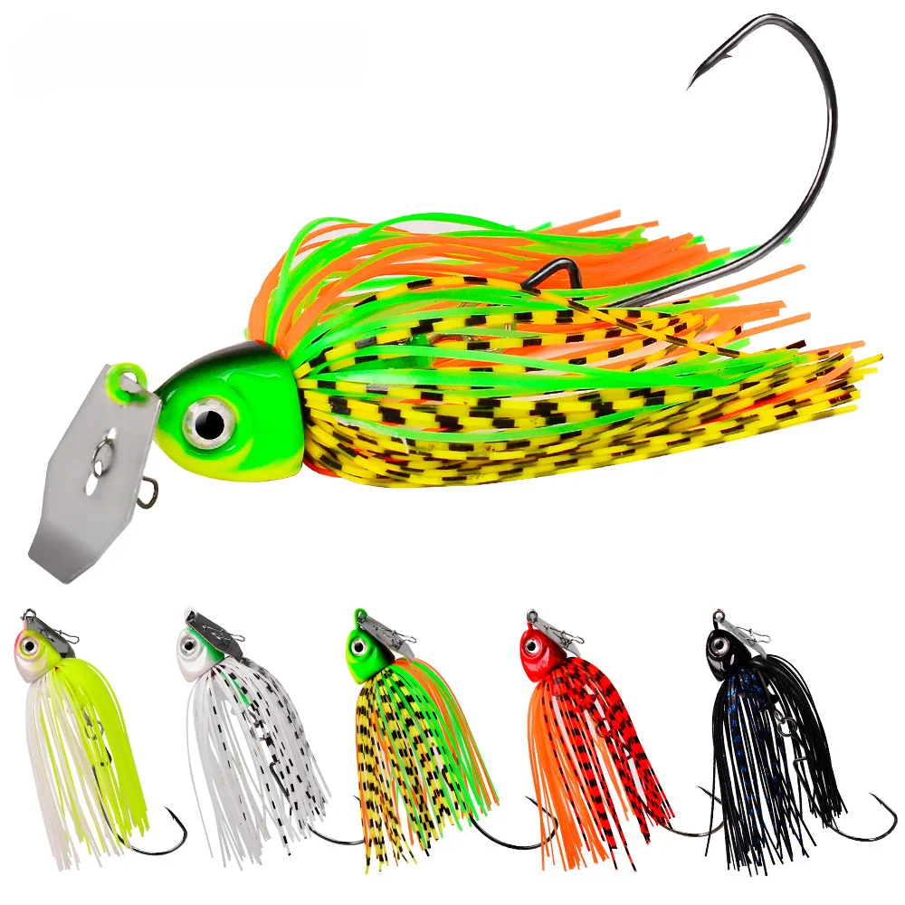 Fishing Lure 15/15/20/25g Chatter Bait Spinner Bait Weedless Artificial