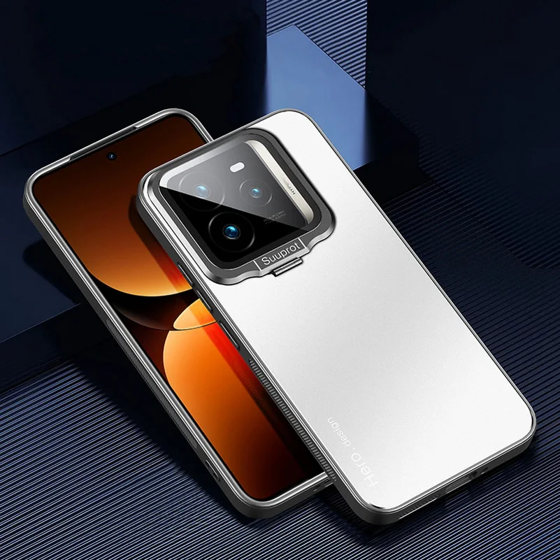 Durable Metal Back Plate with Camera Protection and Car Holder Cover
