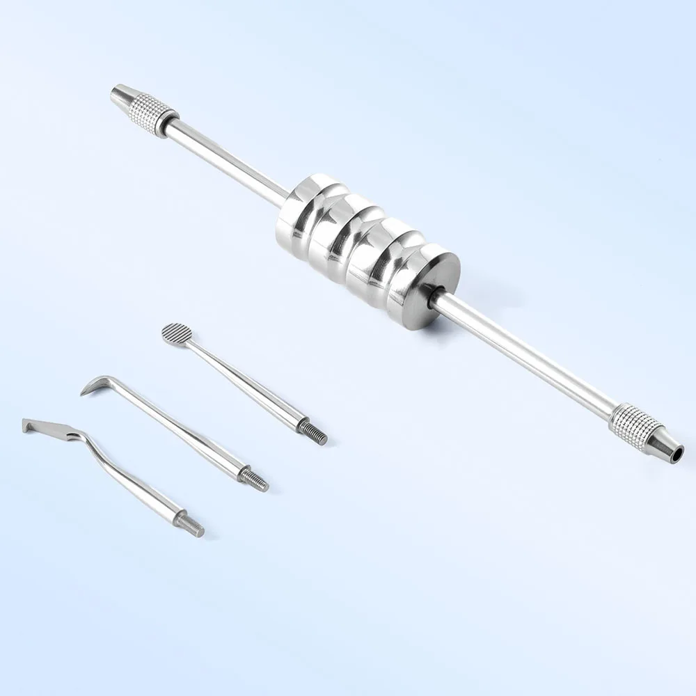 AZDENT Dental Crown Remover Kit Edelstahlgriff mit 3 Schlüsseln Tipps Zahnrestaurierungswerkzeug Zahnärzte Zahnmedizin Instrument – Detail 7