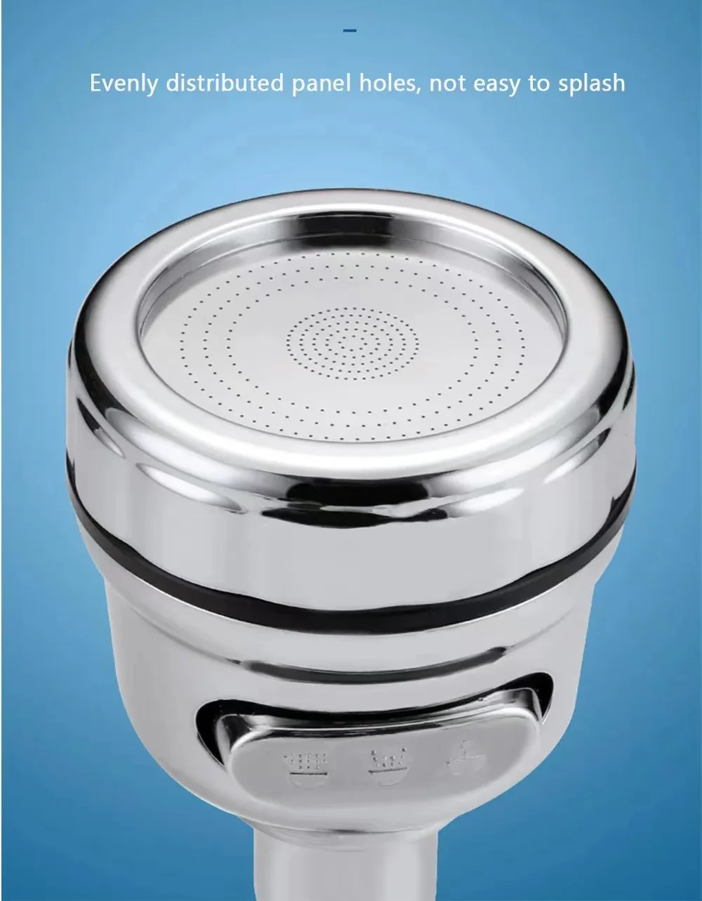Faucet Aerator 360 Rotating Nozzle For Faucet Frother Sprayer 3 Modes Adjustable Sink Sprayer Water Saving Extend Nozzle Bath