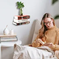 Floating Bookshelf Invisible Heavy Duty Metal Shelves For Books Multifunctional Storage Tools Suitable For Home Living Room 2