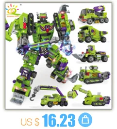 Details about   709pcs 6in1 Transformation Robot Building Blocks Cars Toys Bricks Diy Gifts