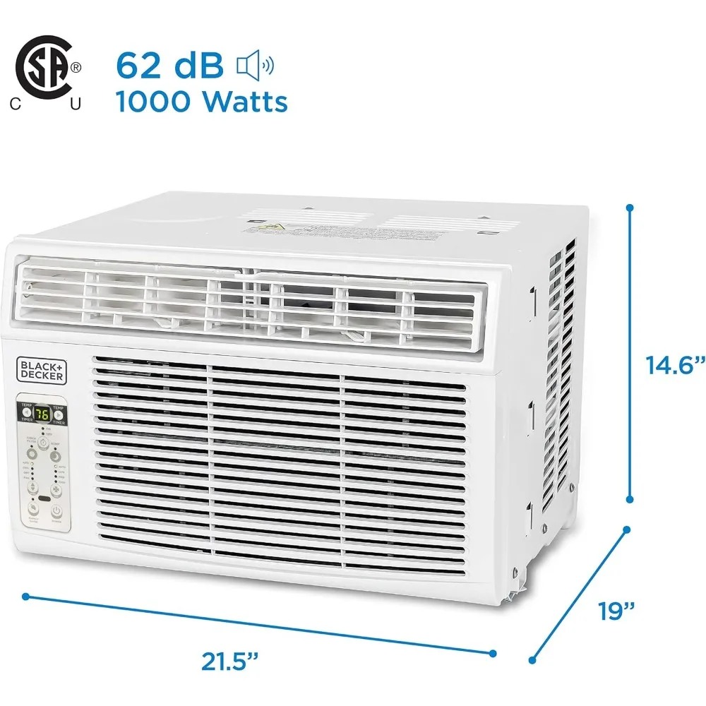 Window Air Conditioner with Remote Control,12000 BTU, Cools Up to 550 Square Feet, Energy Efficient, White