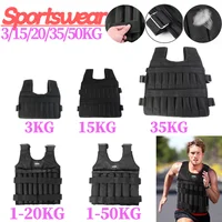 3/15/20/50KG Durable Loading Weighted Adjustable Weight Training Waistcoat for Workout Strength Training Running Fitness