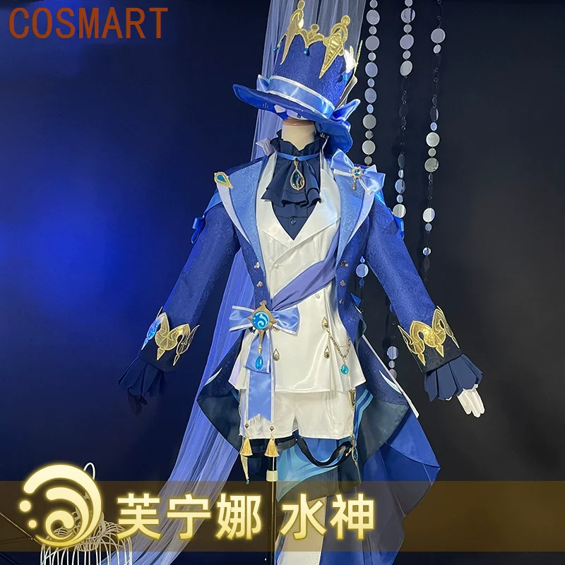 

COSMART Genshin Impact Cos Water God Furina Fengdan косплей костюм косплей игры аниме вечерние Униформа Hallowen Play ролевая одежда