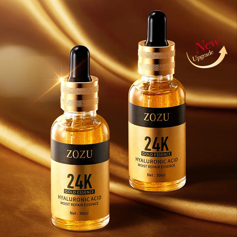 30ml 24K Gold Face Essence Hyaluronic Acid Repair Serum Moisturizing and Softening Your Face Skin To Make You Shine and Beauty 3