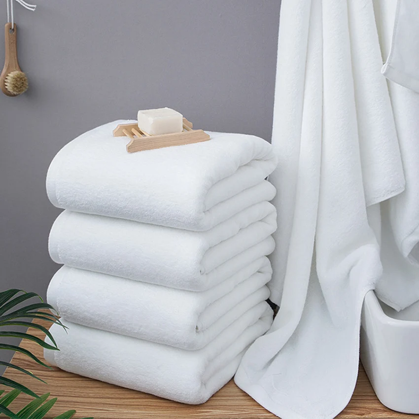Bath Towel 80*180/100*200cm White Large Bath Towel Thick Cotton Shower Towels Home Bathroom Hotel Adults Toalha de banho Serviette de bain