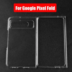 Transparent Plastic Hard Shell Shockproof Protective Back Cover for Pixel Fold (Transparent)