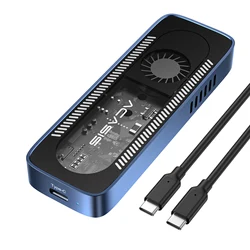 ACASIS Compatto USB-C 10Gbps NVME SSD Involucro con Ventola Incorporata