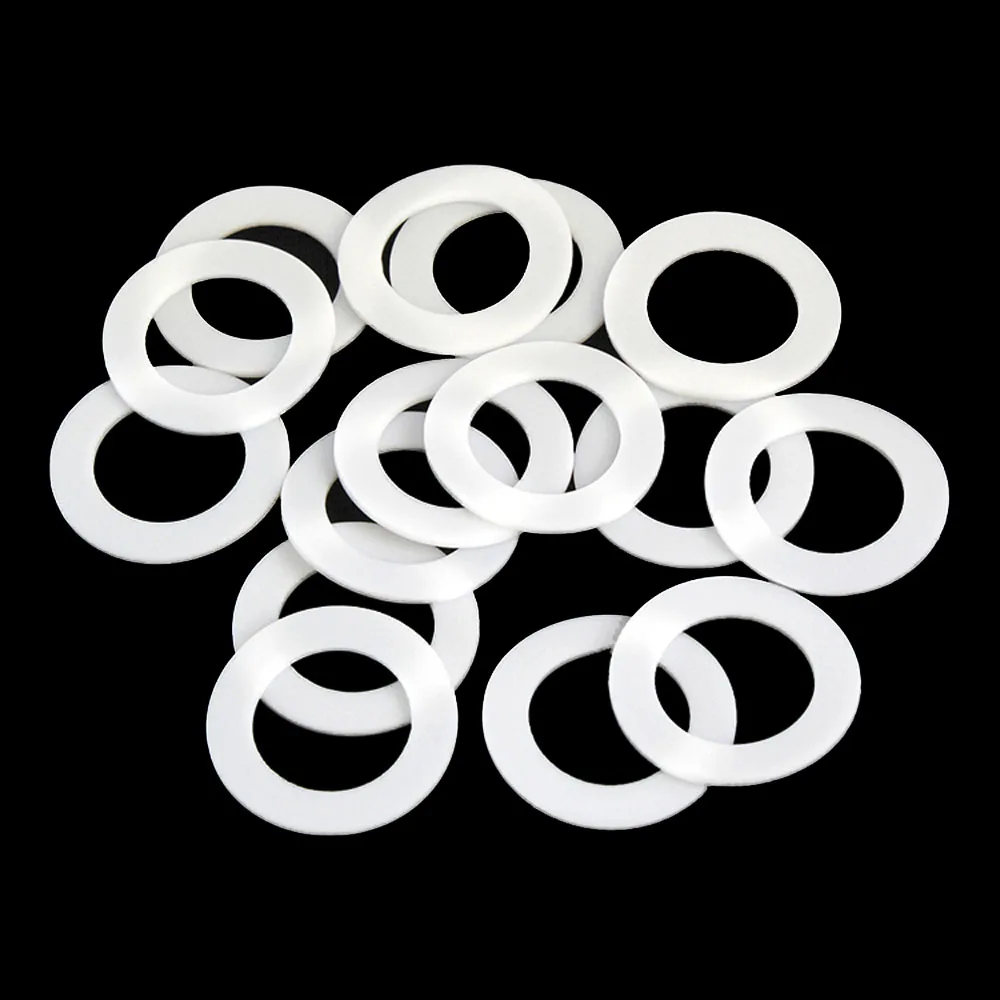 10pcs 3mm Thick PTFE Flat Washer Gaskets Spacer Sealing Ring