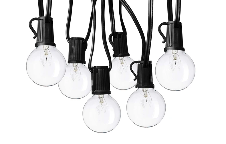 Description Picture 5 of itemLED G40 Ball String Lights Waterproof Outdoor Garden Garland String Fairy Christmas Party Wedding Decoration 25FT 30FT 50FT