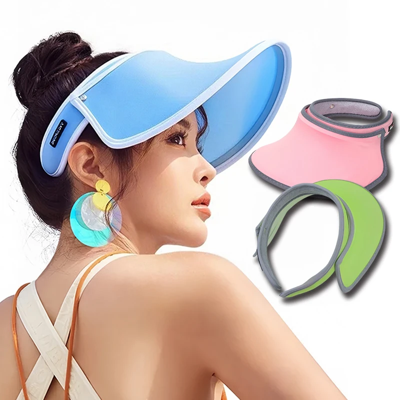 

Summer Sun Protection and UV Protection Hat, Outdoor Fashion Korean Version with An Empty Top Design Beach Travel Protective Hat