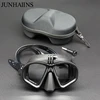Wet Go-pro Mount Low Volume Diving Mask Tempered Glass Freedive Mask J-type Diving Mask Snorkel Set with Camera Mount Black 5