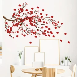 Vibrant Watercolor Bird and Flower Wall Stickers - Nursery & Kids Room Decorative Art (BR93838)