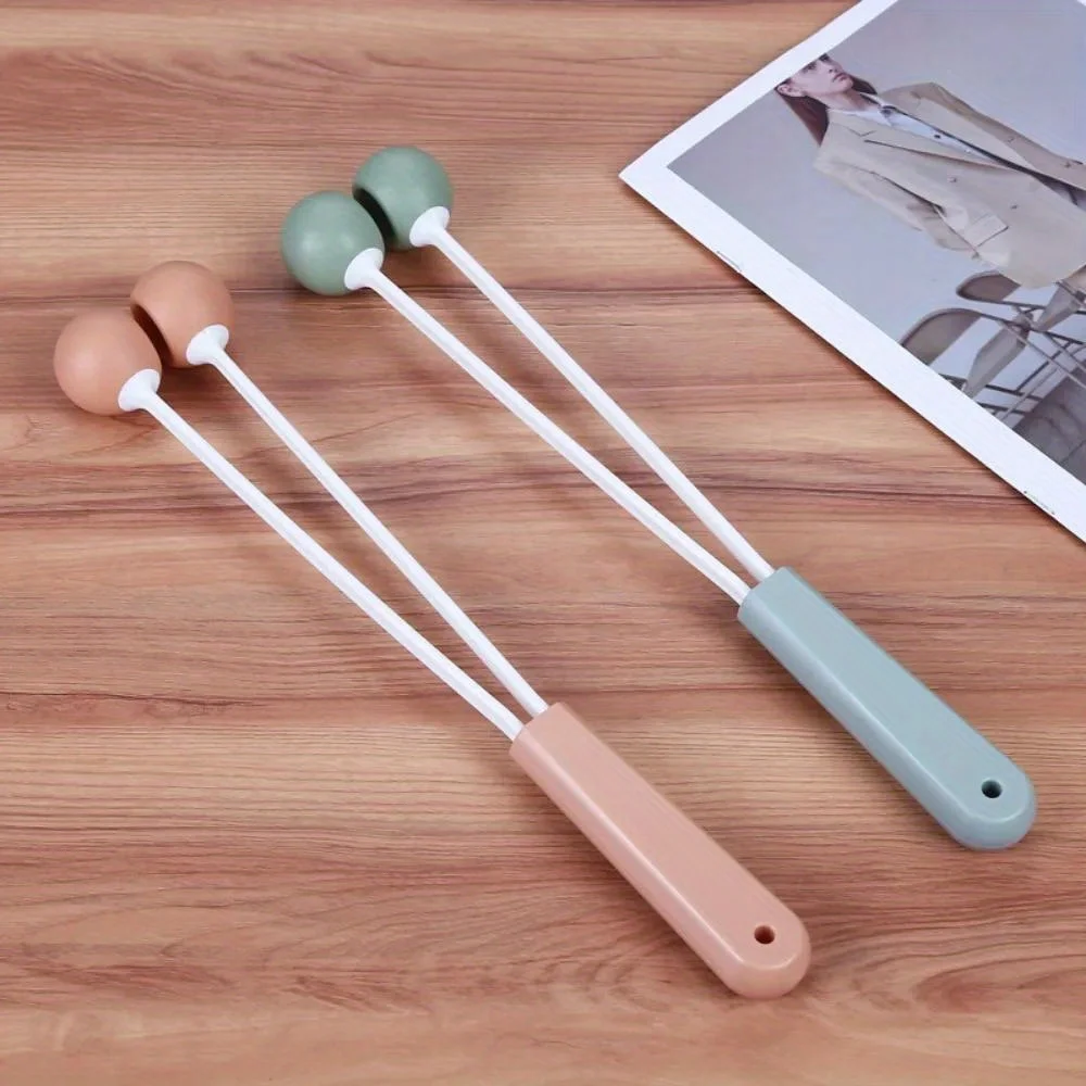 1PC portable handheld massage double ball hammer tapping back neck, waist, and legs relaxation personal exercise tool