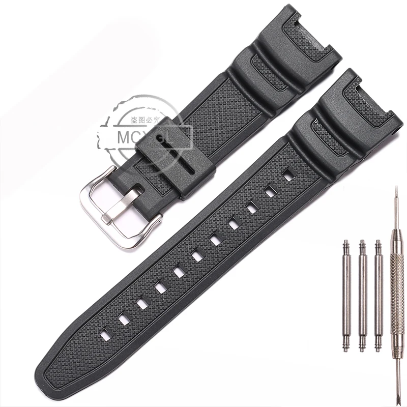 Waterproof Sport Resin Watchband with Pin Buckle