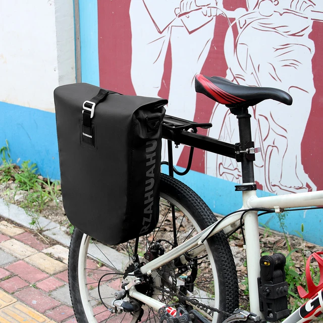 Bolsa trasera para bicicleta/alforjas para bicicleta, impermeable, bolsa de  sillín para bicicleta eléctrica, alforja de ciclismo con reflector y cable