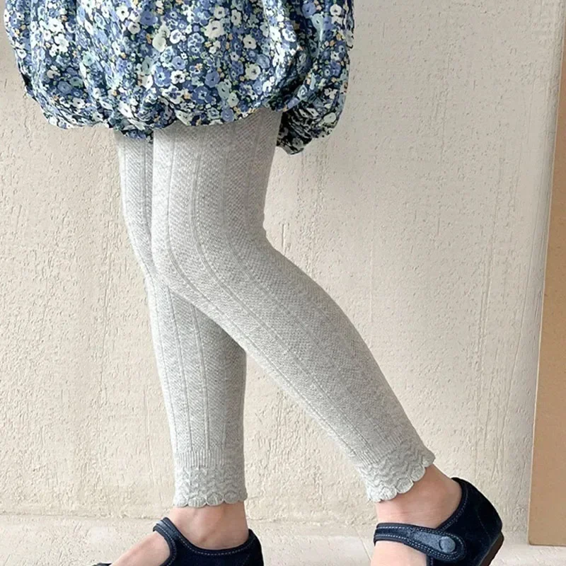 Baby Girl Cotton Ruffle Leggings 4