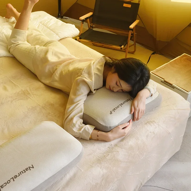 Outdoor Pillow Camping Office Napping Pillow Memory Cotton Soft Comfortable Neck Protection Outdoor Tent Home Supplies