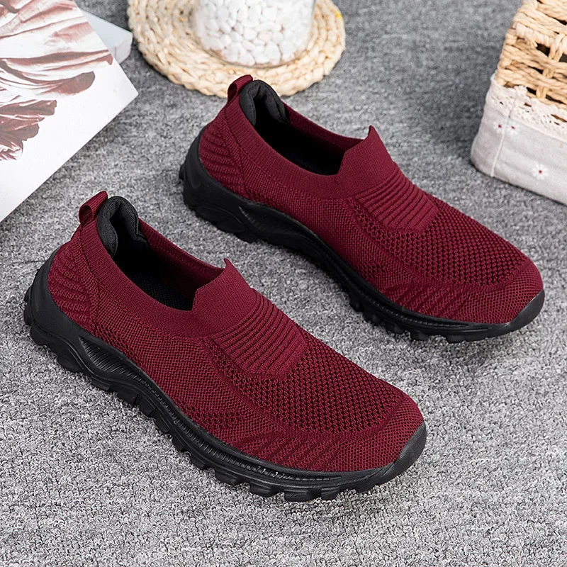 

Женские кроссовки без шнуровки, повседневная обувь для ходьбы