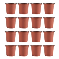 200Pcs 4 Inch Plastic Flower Seedlings Nursery Supplies Planter Pot/Pots Containers Seed Starting Pots Planting Pots 1