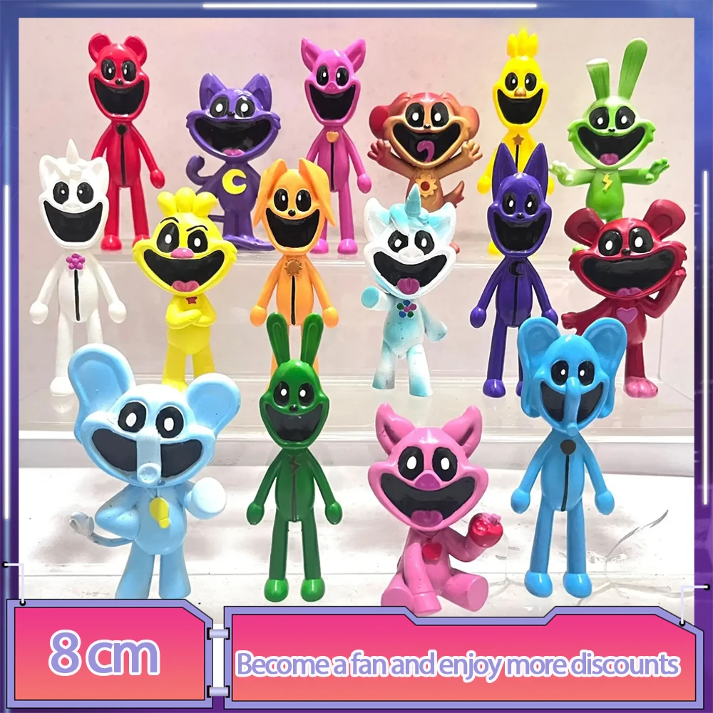 

Фигурка улыбающегося животного 6-15 см, смайлики, животные, кошка, ворсовая собака, день рождения, Набор фигурок, игрушка, модель, игрушки, детские подарки на день рождения