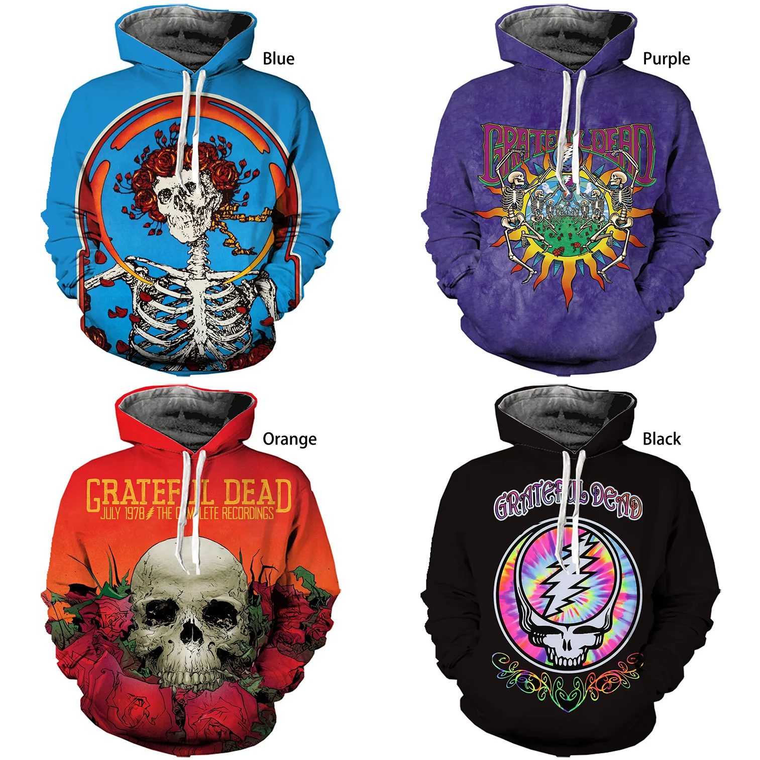 

Newest Fashion 3D Print Grateful Dead Hoodie Men/Women/Boy/Girl/Kids/Child Plus Size Long-sleeved Drawstring Pullover Sweatshirt