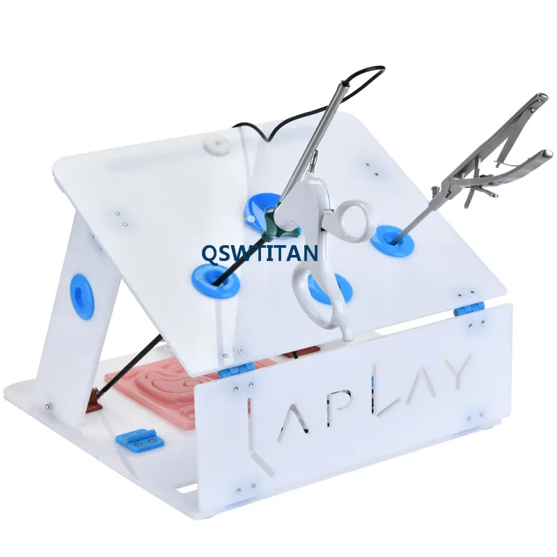 Prática de Ensino Laparoscópico Simulado Treinamento Conjunto Completo Estudante Médicos Enfermeira Equipamentos Cirúrgicos 2 Laparoscópico simulado treinamento conjunto completo prática de
