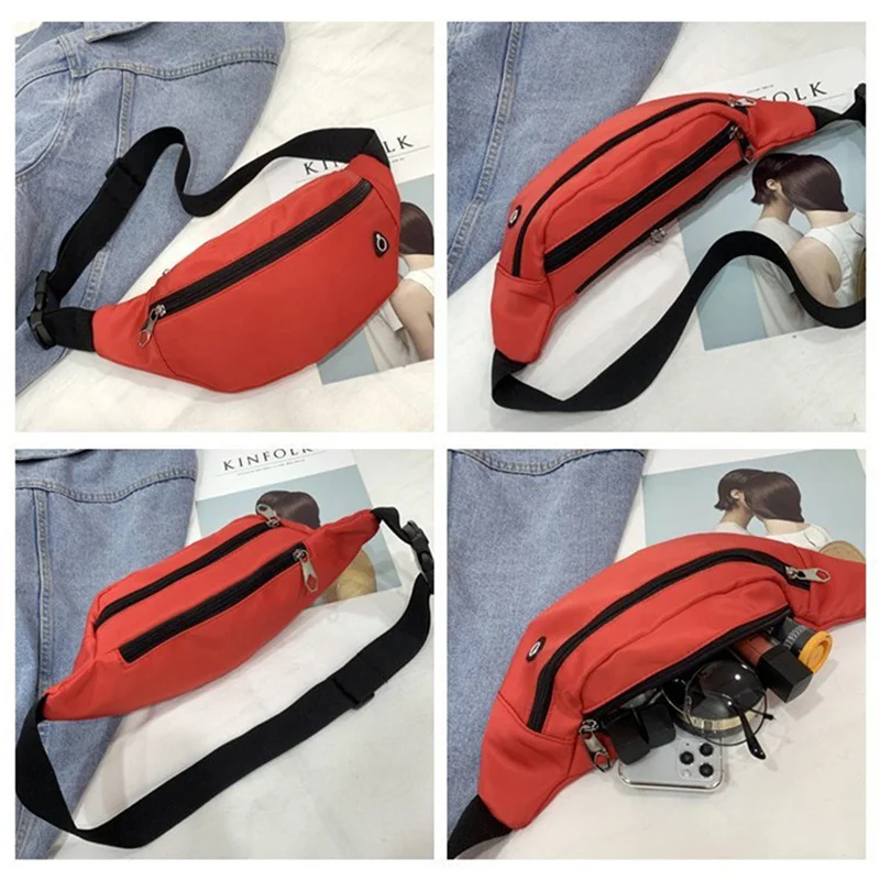 Running Waist Bag Sports Belt Pouch Mobile Phone Case Men Women Hidden Pouch Gym SportsBags Running Belt Waist Pack 2