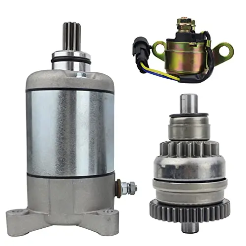 3Pcs Motorino Di Avviamento Bendix & Relay Engine Set Per Polaris Atv Sportsman 500 400 2006-2012 Per Scrambler 500 2007-201 18645