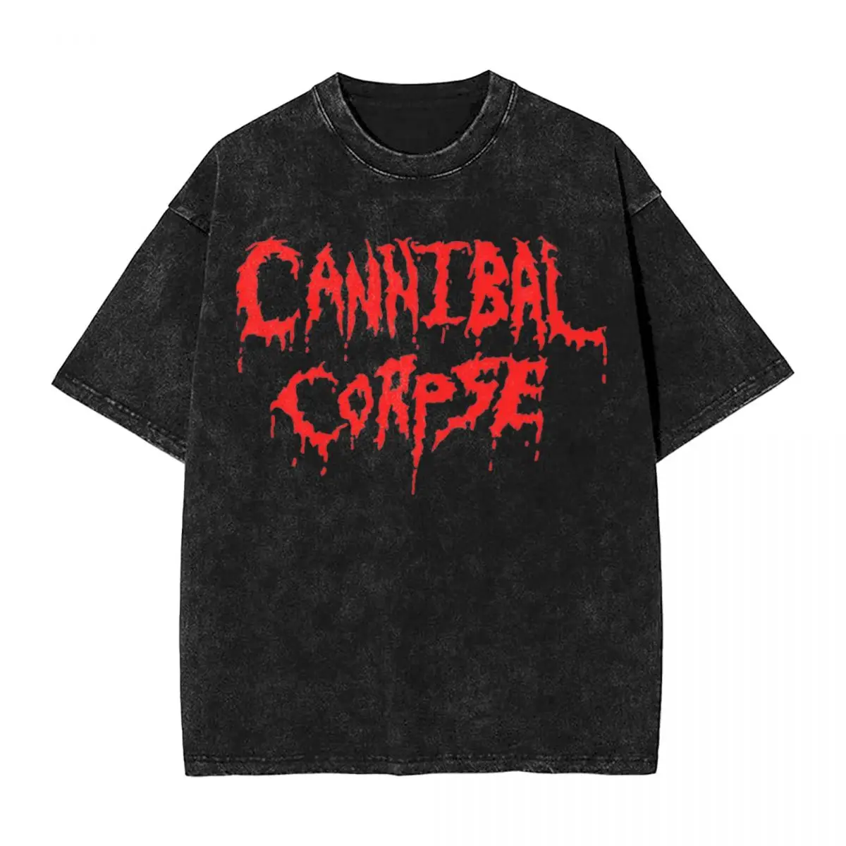 

Мужская футболка Cannibal, логотип трупа, потертые футболки, модные летние дизайнерские хлопковые топы, новое поступление