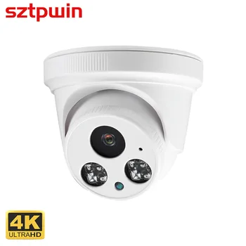 4K 8MP 돔 POE IP 카메라, H.265 CCTV IP 카메라 ONVIF 얼굴 감지 POE NVR 시스템 실내 홈 보안 감시