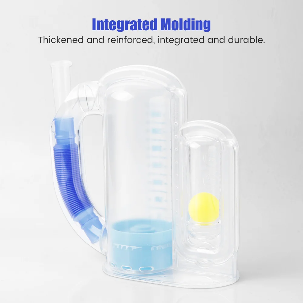 Ball Deep Breathing Exerciser Capacity Training Device Incentive Spirometer Spirometry Breath Exercises and Measurements 3/1pcs