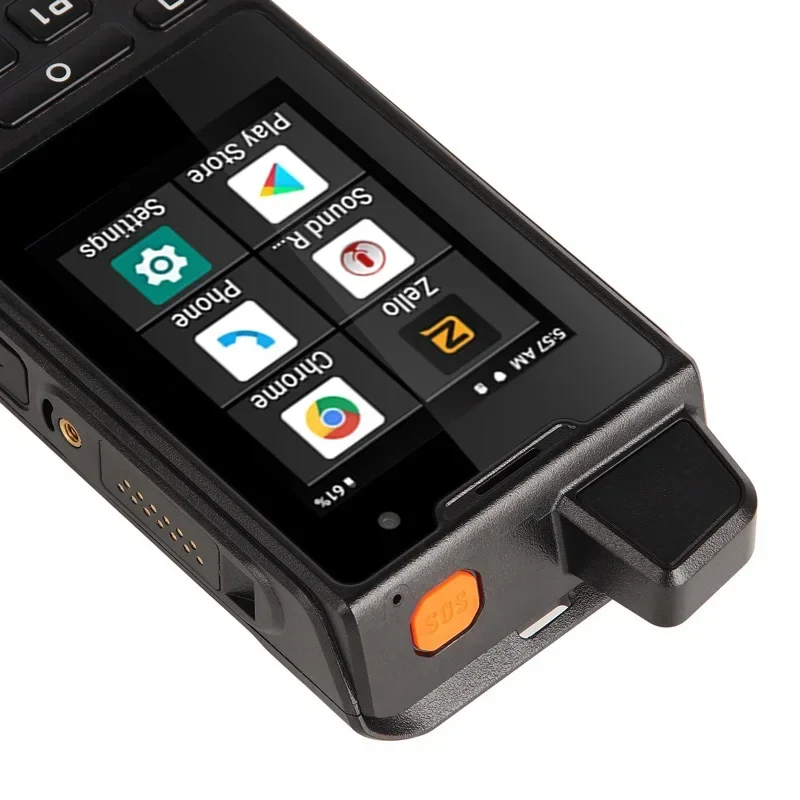 UNIWA F60 IP68 방수 2.8인치 NFC 및 SOS 버튼 안드로이드 POC 젤로 라디오 4G SIM 카드 무전기
