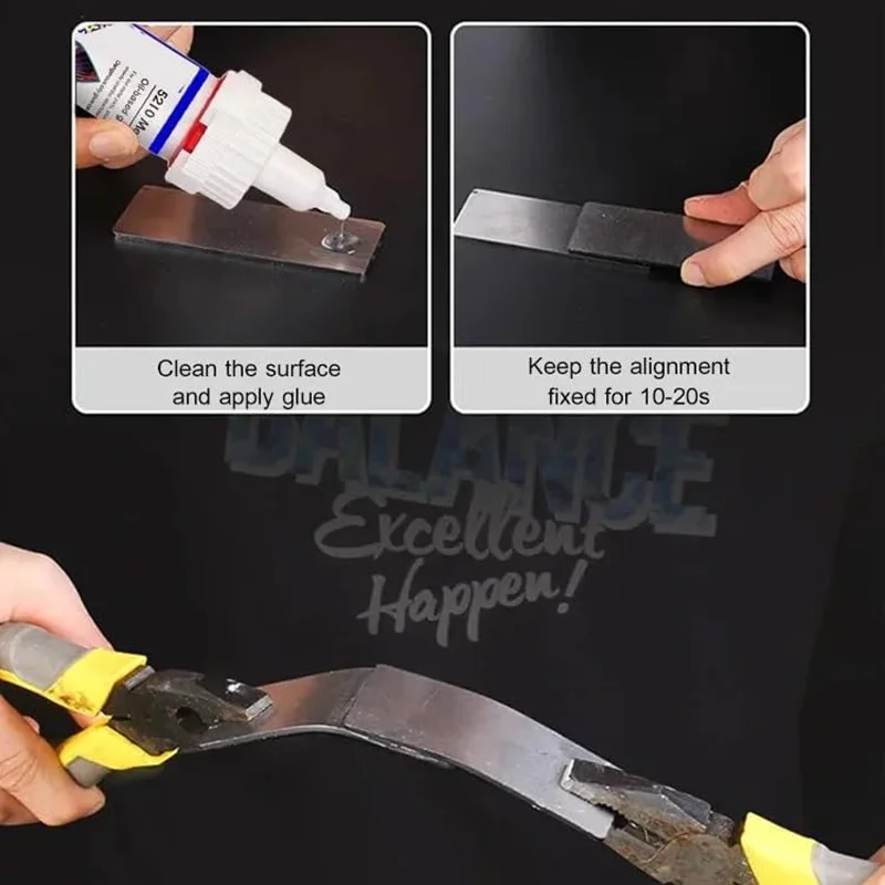 Repair Glue 1/2/3/6/8pcs Powerful Welding Super Strong Adhesive Quick-drying for Metal Wood Plastic Ceramic Glass