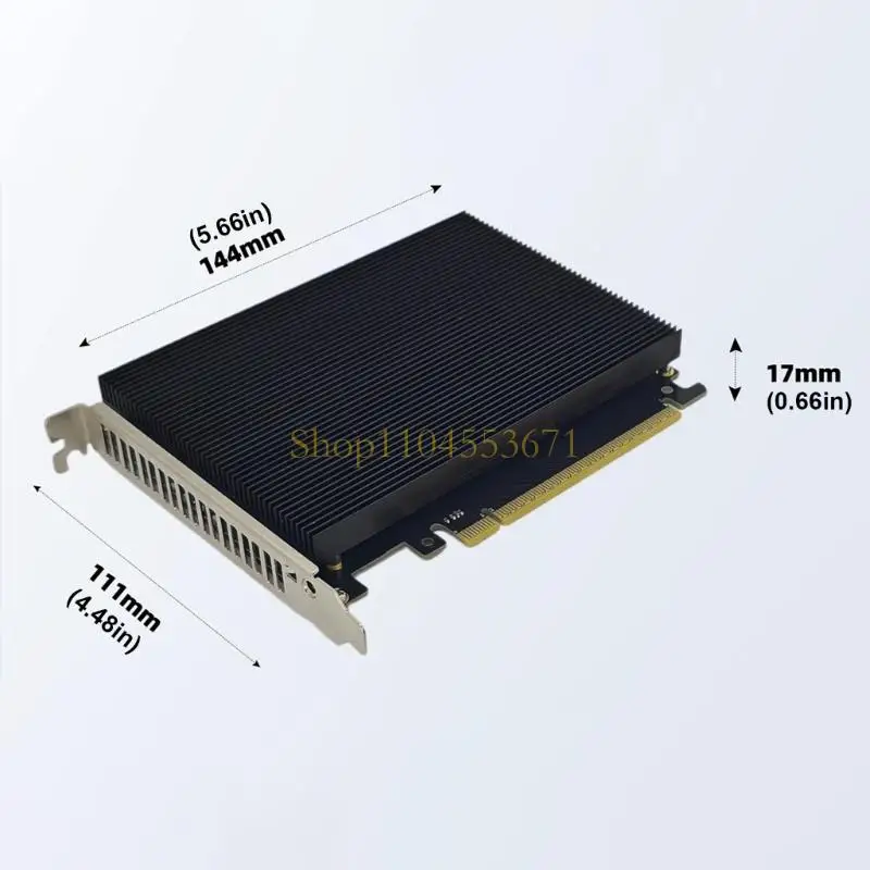 금속 열 분산기와 안정적인 전력을 갖춘 베스트셀러 4 포트 M.2 스토리지 PCIe X16 확장 보드
