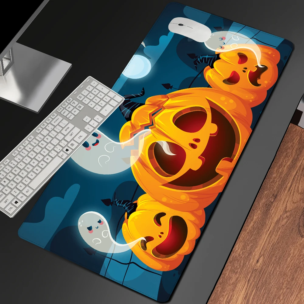 

Pumpkin Demon Mouse Pad Play A Strange Game Get Creative with Desk Mat Mouse Mats Oversized Office Shortcut Keys Table Rug Mats