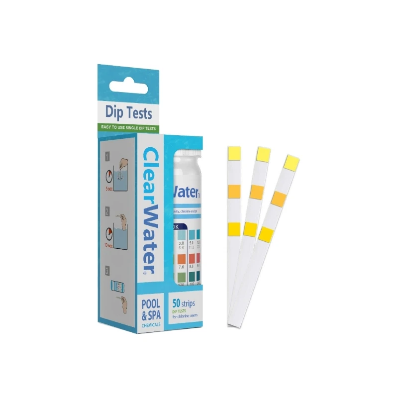 

50pcs/bottle Swimming Pool Spa Water Test Strips Acid Water Hardness Chlorine Alkalinity PH Cyanuric Bromine Test Tools